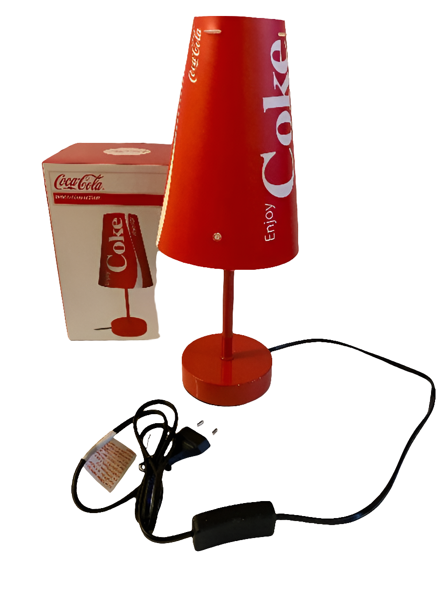 Lampada pubblicitaria decò Coca-Cola