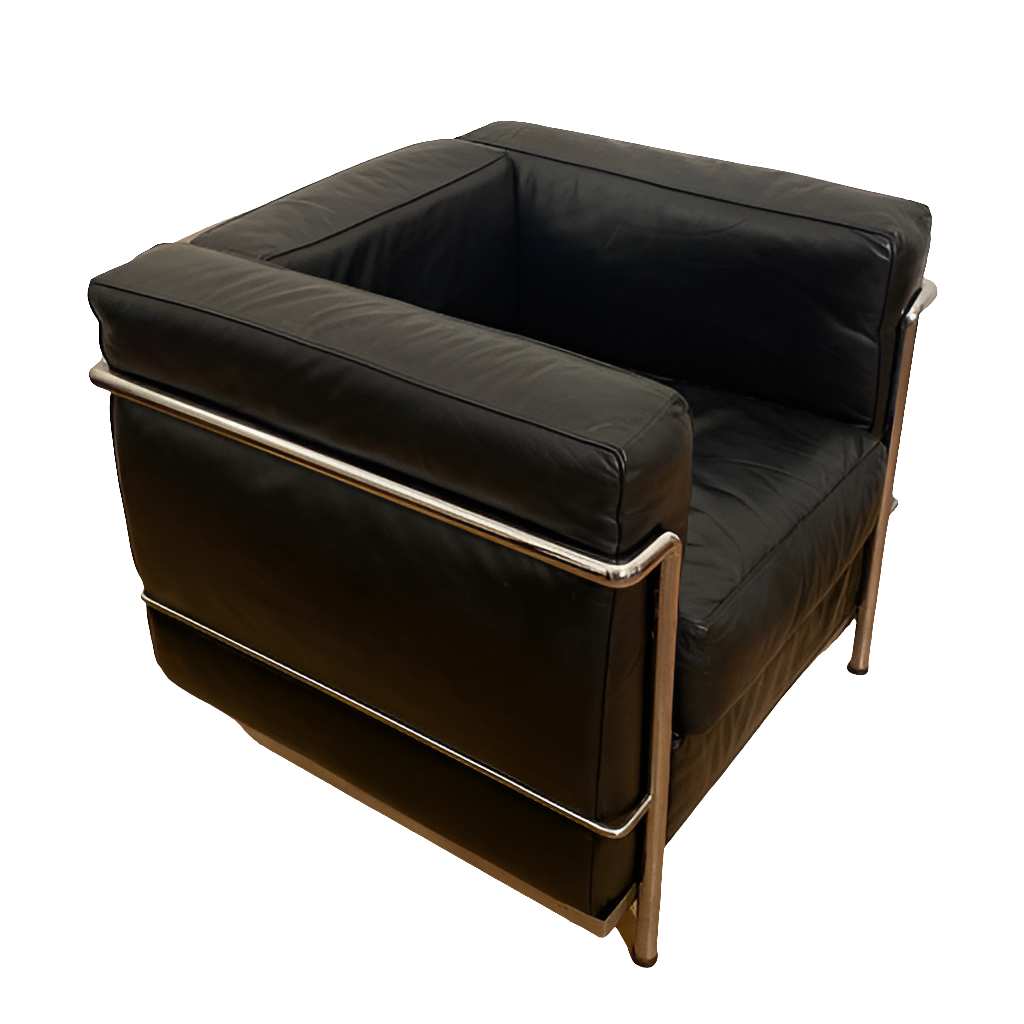 Noleggio Poltrona modello tipo LC2 attribuita a Le Corbusier, anni '50 - 60