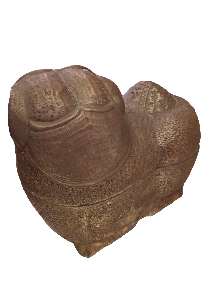 Noleggio Figura di cane di Pho in ottone sbalzato Tibet del XIX secolo