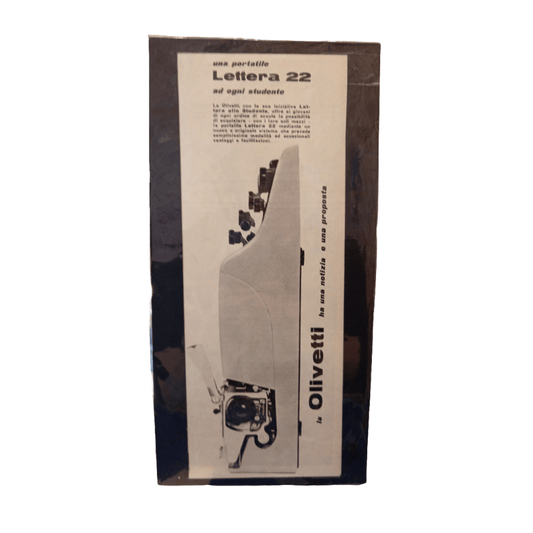 Vintage Olivetti Lettera 22 Advertising Poster